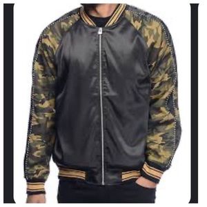 EPTM Camo Black Souvenir Bomber Jacket the perfect example Size S Satin
